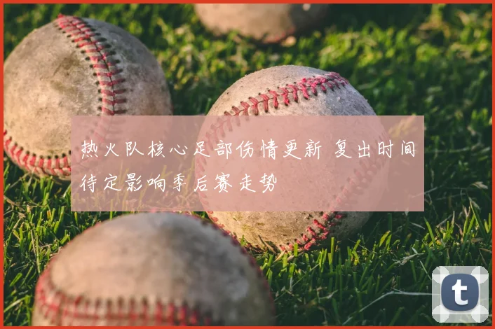 热火队核心足部伤情更新 复出时间待定影响季后赛走势